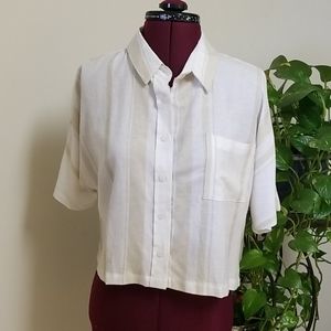 Thread Supply Women's Short Sleeve Blouse Size S